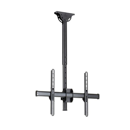 Flat Screen TV Ceiling Mount - Short Pole - Full Motion - Heavy Duty Steel - Ceiling TV Mount for VESA Mount TVs 37in to 70in (up to 110 lb./50 kg) - For Sloped or Level Ceilings