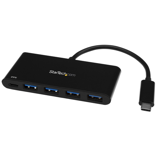 4 Port USB C Hub with Power Delivery - USB-C to 4x USB-A - USB 3.0 Hub
