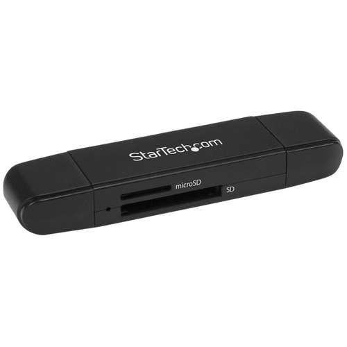 USB 3.0 Memory Card Reader for SD and microSD Cards including SDHC and SDXC- USB-C and USB-A - Portable USB SD and microSD Card Reader - USB 3.0 (5Gbps) - USB Powered