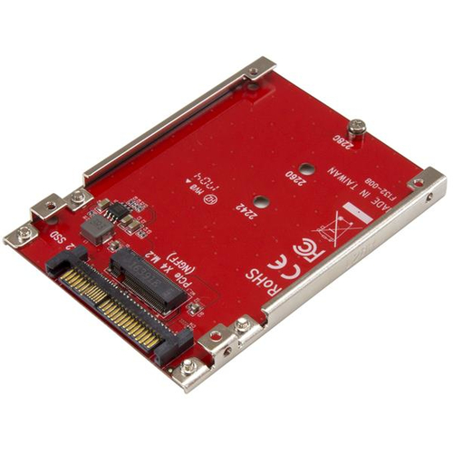 M.2 to U.2 Adapter - M.2 Drive to U.2 (SFF-8639) Host Adapter for M.2 PCIe NVMe SSDs - M.2 Drive Adapter - M.2 PCIe SSD Adapter - NVME M.2 SSD Adapter - SFF-8639 Adapter