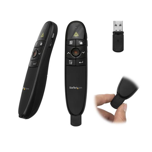 Presentation Remote - 95 ft / 27m - Presentation Clicker - Wireless Presenter - USB Powerpoint Clicker - Slide Advancer