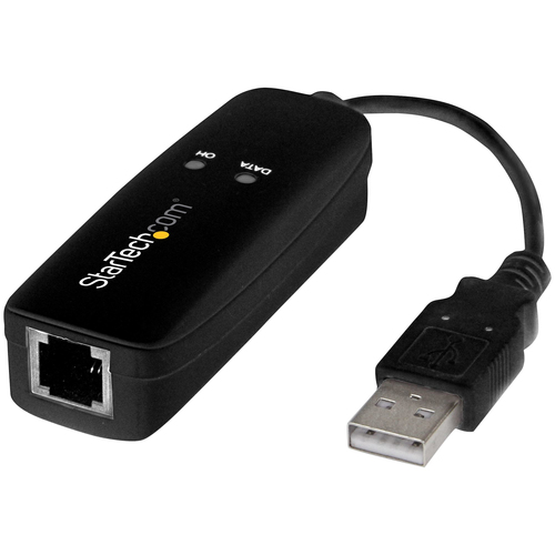 56K USB DIAL-UP FAX MODEM - V.92 EXTERNAL - HARDWARE BASED USB MODEM - TRANSFER RATES UP TO 56KBPS (DATA) / 14.4KBPS (FAX)