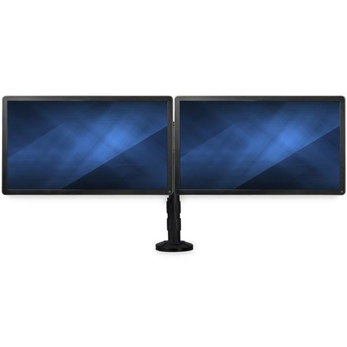 Deskmount Dual-Monitor Arm - For up to 27IN Monitors - Low-Profile Design - Desk-Clamp or Grommet-Hole Monitor Mount