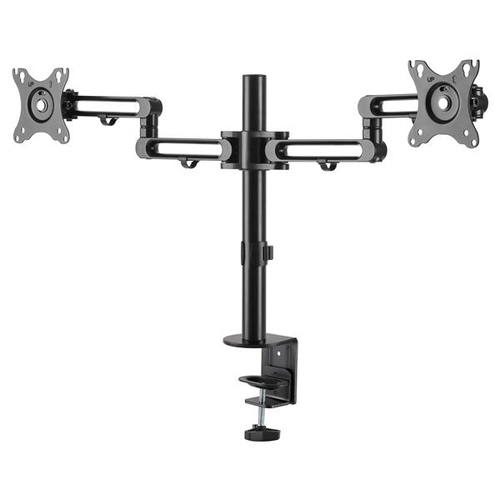 Desk Mount Dual Monitor Arm - Desk Clamp VESA Compatible Monitor Mount for up to 32in (17.6lb/8kg) Displays - Ergonomic Articulating Monitor Arm - Height Adjustable/Tilt/Swivel/Rotating