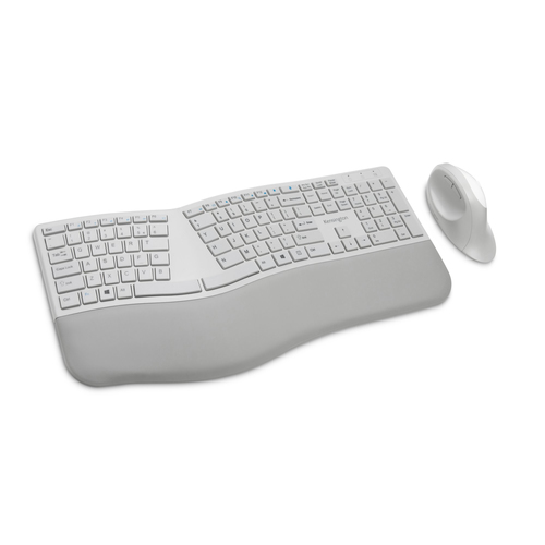 PRO FIT ERGONOMIC WIRELESS KEYBOARD AND MOUSE - GREY