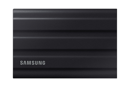 Portable SSD T7 Shield Black 1TB USB 3.2 Gen.2 (10Gbps) Type-C IP65 Rating w/ Water and Dust Resistance Up to 1050MB/s Sequential Read Password Protection limited 3 year warranty