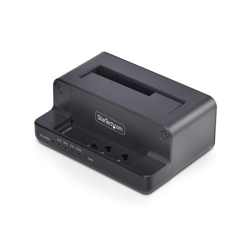 M.2 NVMe to 2.5/3.5IN SATA Drive Duplicator Dual Bay Standalone SSD Cloner/Drive Dock Bidirectional NVMe to SATA/SATA to NVMe