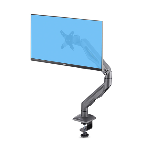 Desk Mount Monitor Arm Up To 32IN Display Max 22lb/10kg VESA 75x75/100x100 C-Clamp Fully Articulating Mechanical Spring TAA-compliant